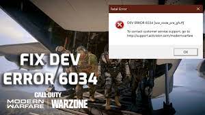 Comment réparer l’erreur de Dev 6034 de Call Of Duty Warzone ?