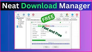 Download Manager interface showing fast, free download options for efficient file management.