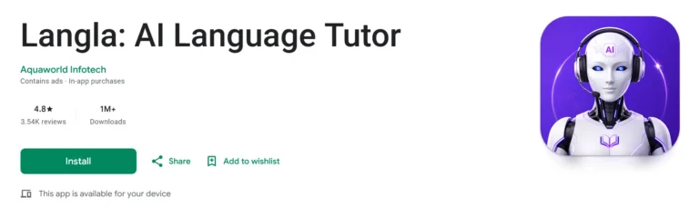 Langla: AI Language Tutor – The Smartest Way to Master a New Language?